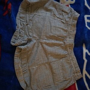 Striped Gray Women's Top